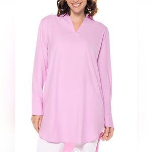 Coolibar Sun Swim Cover Up Pullover Dress Long Shirt UPF 50+ Sun Protection